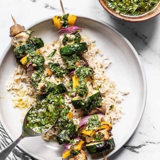 Chicken skewers