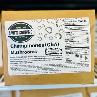 CHAMPIÑONES-ChA (4pack) frozen empanadas