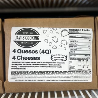 4 QUESOS-4Q (4pack) frozen empanadas