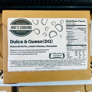DULCE & QUESO (6pack) Frozen empanadas